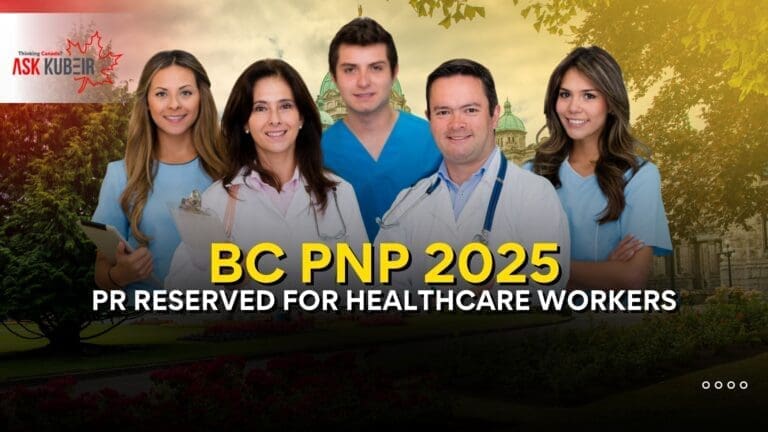 Eligible healthcare workers for Canada PR under BC PNP 2025