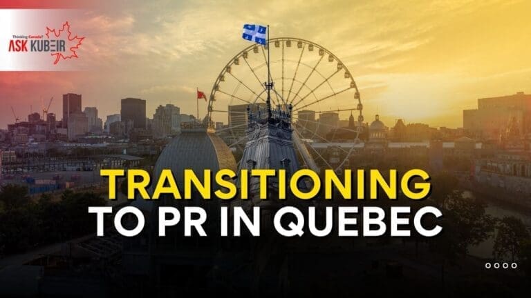 Newcomers arriving in Quebec and preparing for permanent residence transition